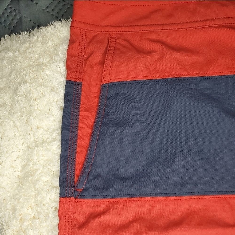 NÜCO RED AND BLUE COLORBLOCK SWIM TRUNK - Picture 7 of 10